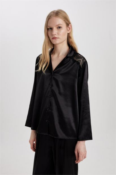 بلوزة بيجاما ستان قصة عادية من Fall in Love