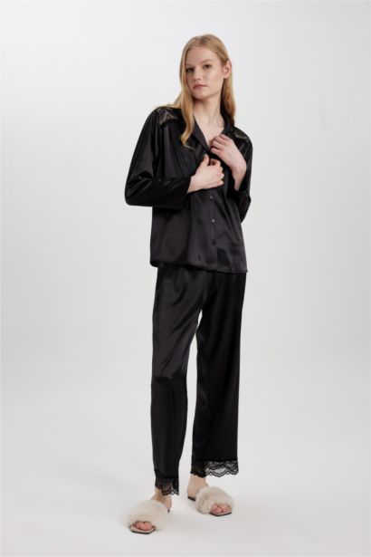 Bas de Pyjama en satin de Fall In Love