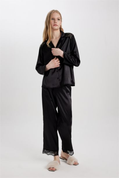 Bas de Pyjama en satin de Fall In Love