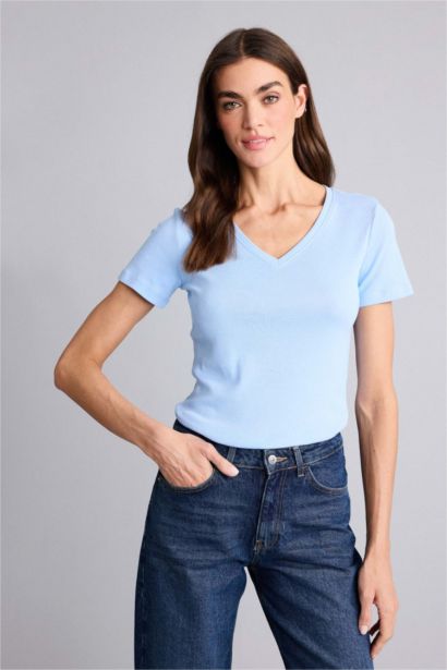 Regular Fit Ribana Short Sleeve T-Shirt