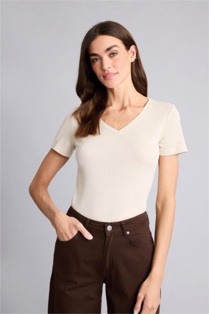 Regular Fit Ribana Short Sleeve T-Shirt