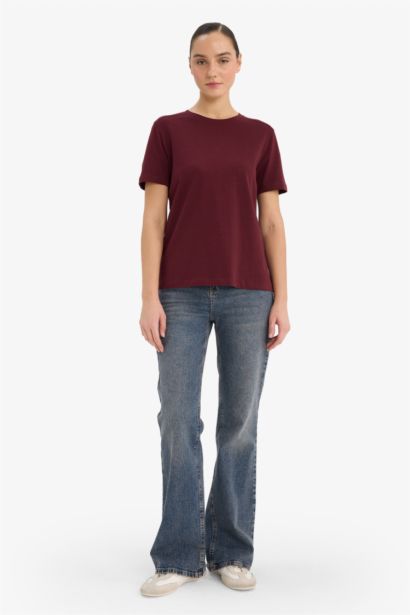 Relax Fit Crew Neck Short Sleeve Basic T-shirt