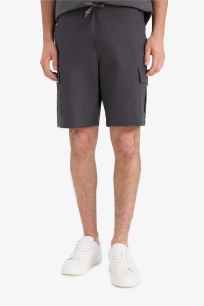 Cotton Relax Fit Bermuda Shorts