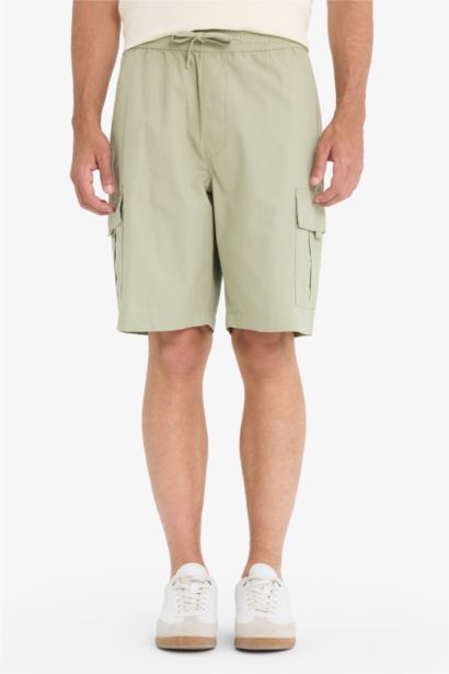 Cotton Relax Fit Bermuda Shorts