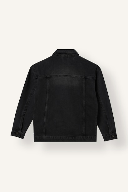 جاكيت جينز اولادي قطن 100% بياقة بولو