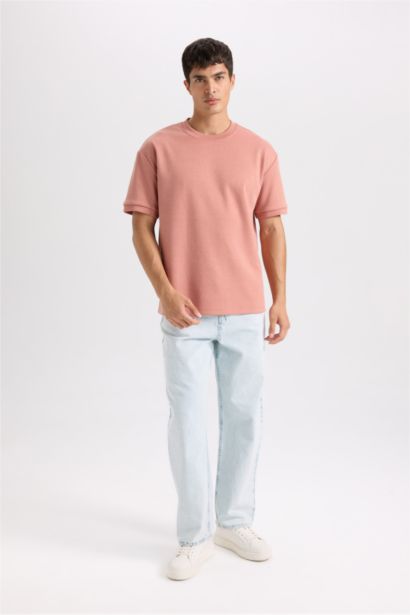 Oversize Fit Crew Neck Basic Short Sleeve T-Shirt