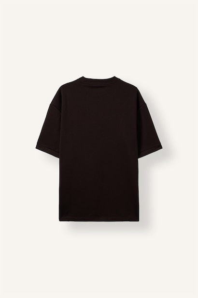 Kırışmaz Oversize Basic Kısa Kollu Tişört