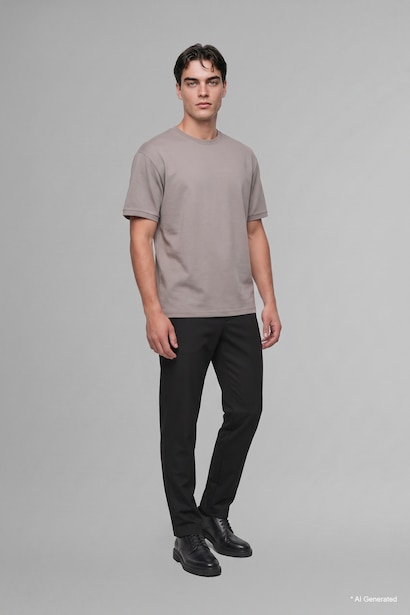 Kırışmaz Oversize Basic Tişört