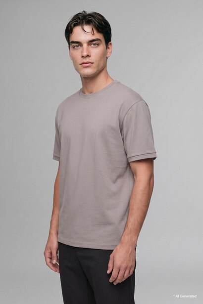 Kırışmaz Oversize Basic Tişört