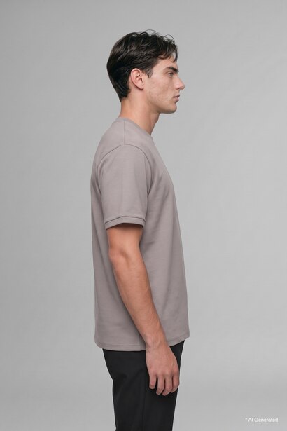 Kırışmaz Oversize Basic Tişört