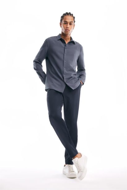 Jogger Straight Leg Stretchable Summer Fabric Trousers