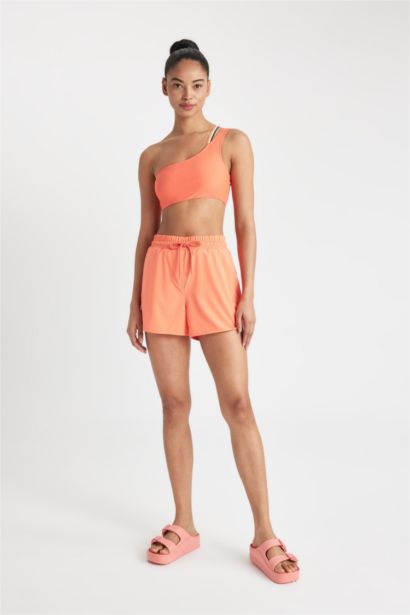 Standart Fit Esnek Dokulu Sporcu Deniz Şortu