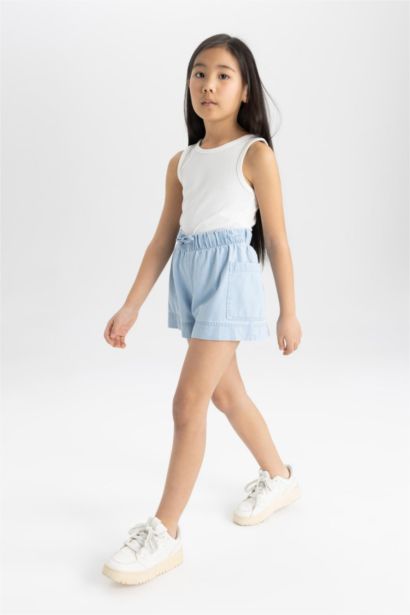 Short en jean pour fille