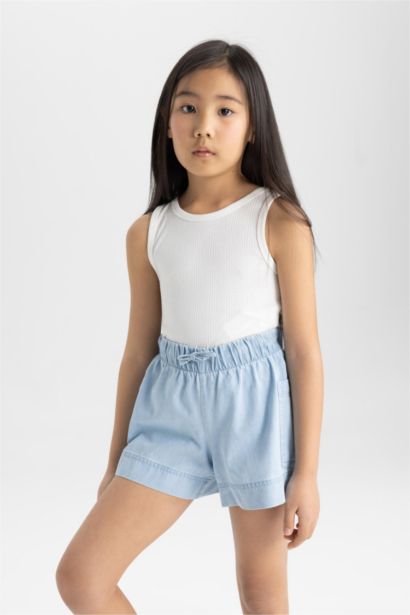 Short en jean pour fille