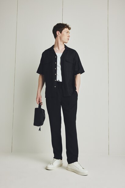 Relax Fit Linen Short Sleeve Shirt