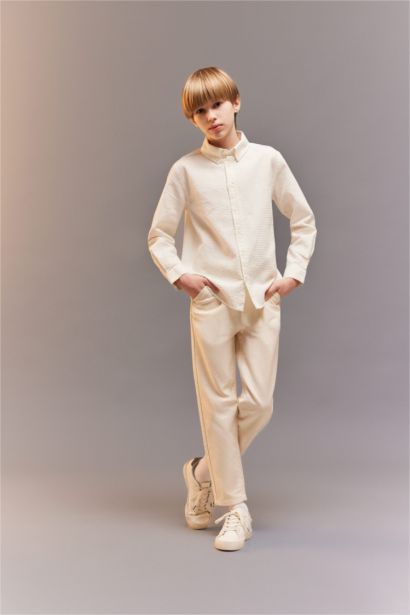 %100 Pamuklu Balloon Fit Pantolon Erkek Çocuk