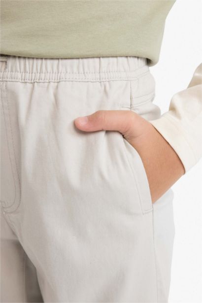 Boy Jogger Fit Gabardine Trousers