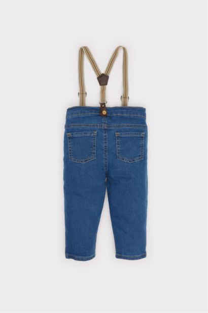 Baby Boy Suspender Straight Leg Jeans