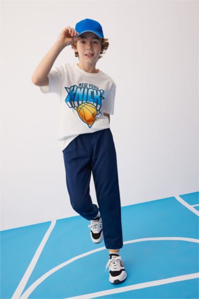 Boy NBA New York Knicks Oversize Fit Crew Neck T-Shirt