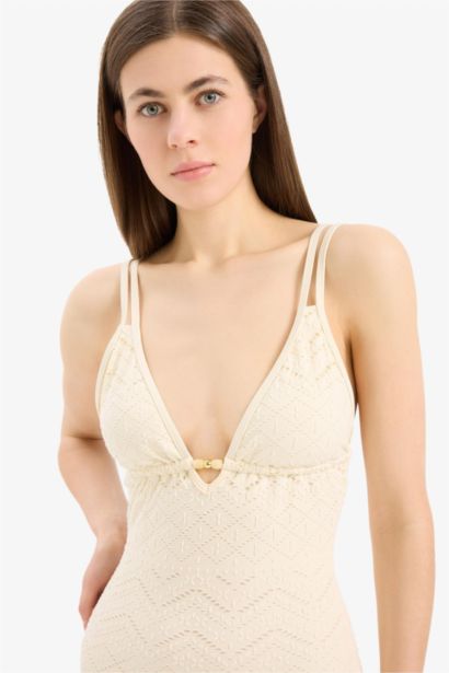 Regular Fit Nakışlı Brode Mayo