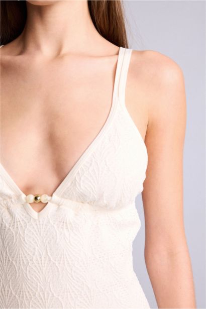 Купальник Regular Fit с вышивкой ришелье