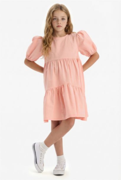 Regular Fit Short Sleeve Woven Dress