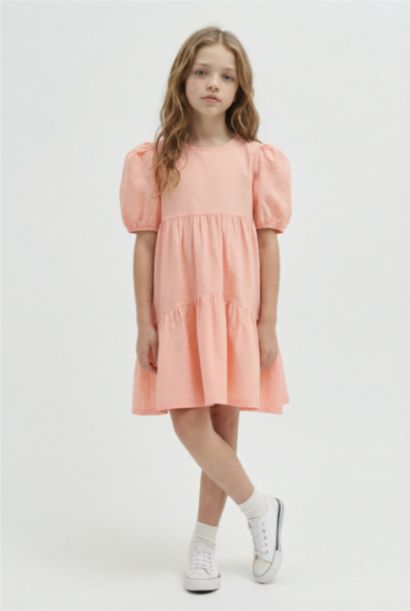 Regular Fit Short Sleeve Woven Dress