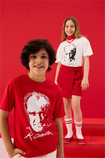 Atatürk Baskılı Tişört Erkek Çocuk