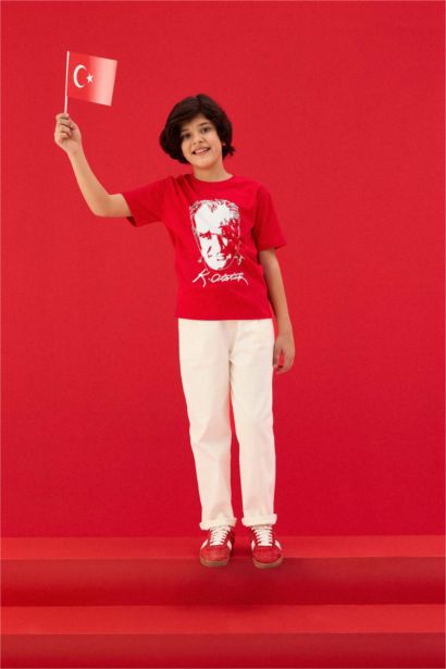 Atatürk Baskılı Tişört Erkek Çocuk