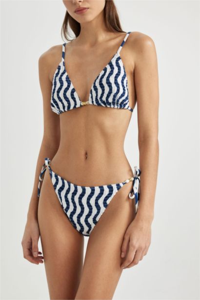 Fall in Love Regular Fit Striped Bikini Bottom