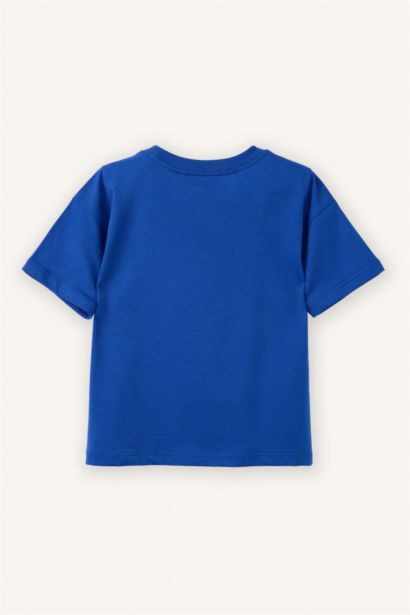 تيشيرت بيبي اولادي نص كم قصة عادية بياقة مستديرة