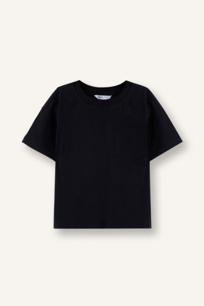 تيشيرت ولادي نص ردن قصة عادية بياخة مستديرة