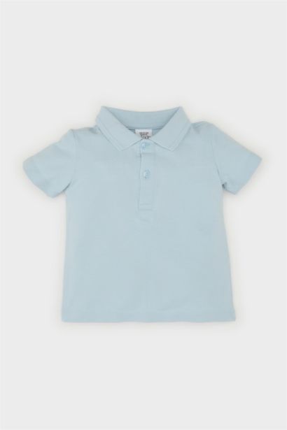 Baby Boy Pique Short Sleeve Polo Basic T-Shirt