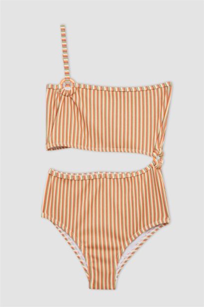 Maillot de Bain Rayé pour Fille