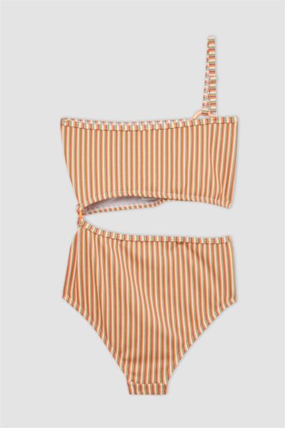 Maillot de Bain Rayé pour Fille