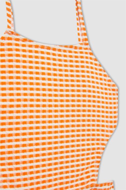 Girl Checkered Swimsuit