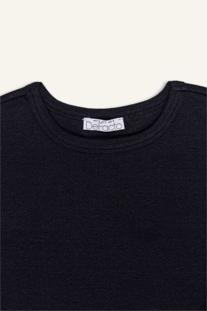 Slim Fit Crew Neck Camisole Short Sleeve T-Shirt