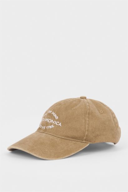 كاب حريمي مظهر جينز مطرز