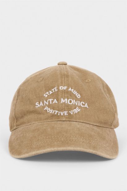 كاب حريمي مظهر جينز مطرز