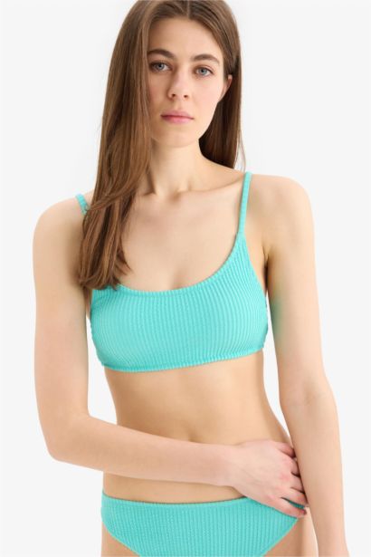 Regular Fit Bürümcük Bikini Üstü