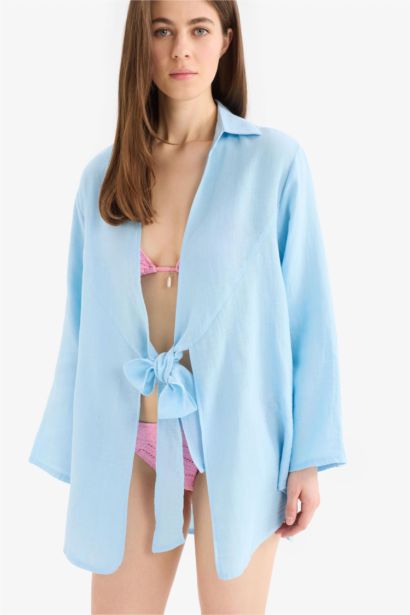 Fall in Love Regular Fit Muslin Beachwear