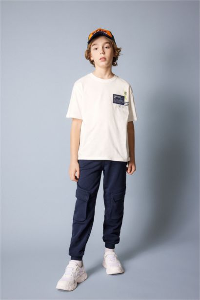 Boy Crew Neck Printed Short Sleeve T-Shirt