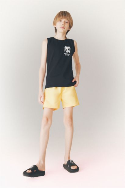 Boy Regular Fit Basic Swim Shorts