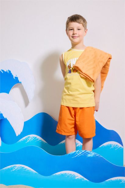 Boy Regular Fit Basic Swim Shorts