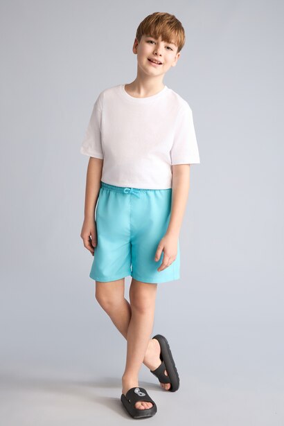 Boy Regular Fit Basic Swim Shorts