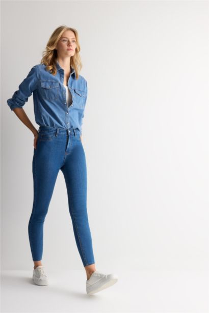 Jegging High Waist Ankle Length Skinny Jeans