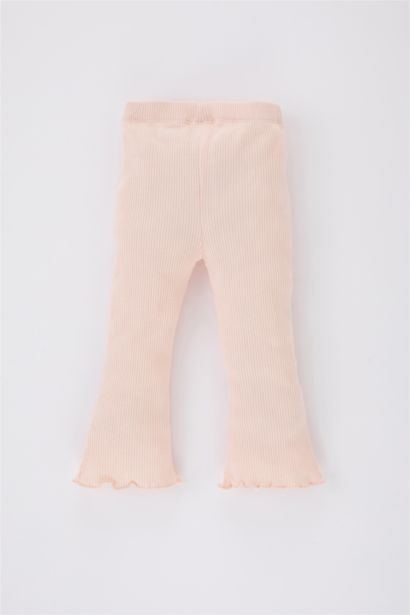 بنطلون ستريج بناتي مضلع برجل واسع