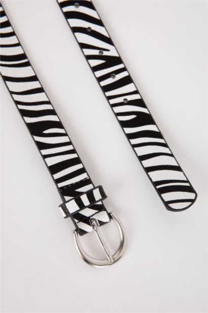 Kadın Oval Toka Suni Deri 2'li Jean Kemeri