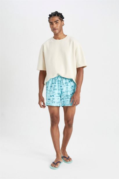 شورت بحر قصير ببطانة شبكية