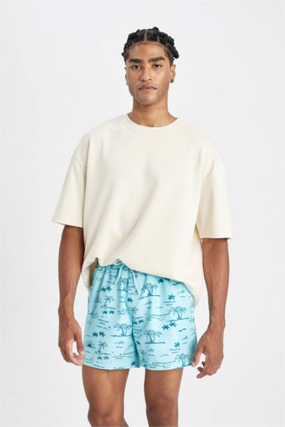 شورت بحر قصير ببطانة شبكية